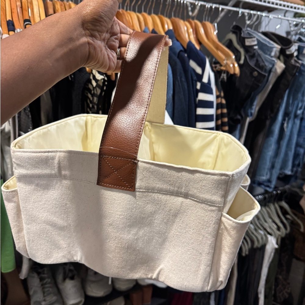 Crate and Barrel Diaper Caddy